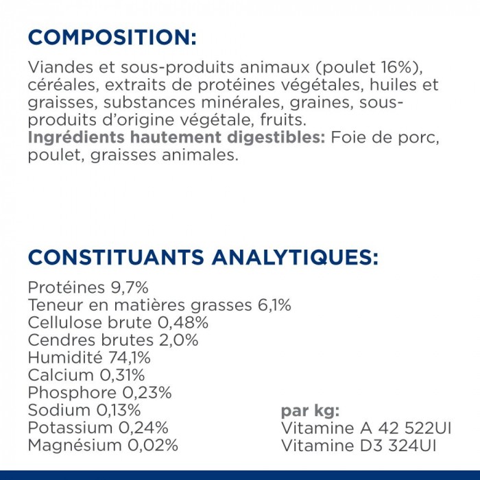 HILL'S Prescription Diet i/d Digestive Care en Boîtes au Poulet - Pâtée pour chat