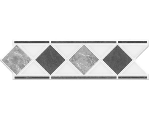 Marmergrijze rand 20x6 cm