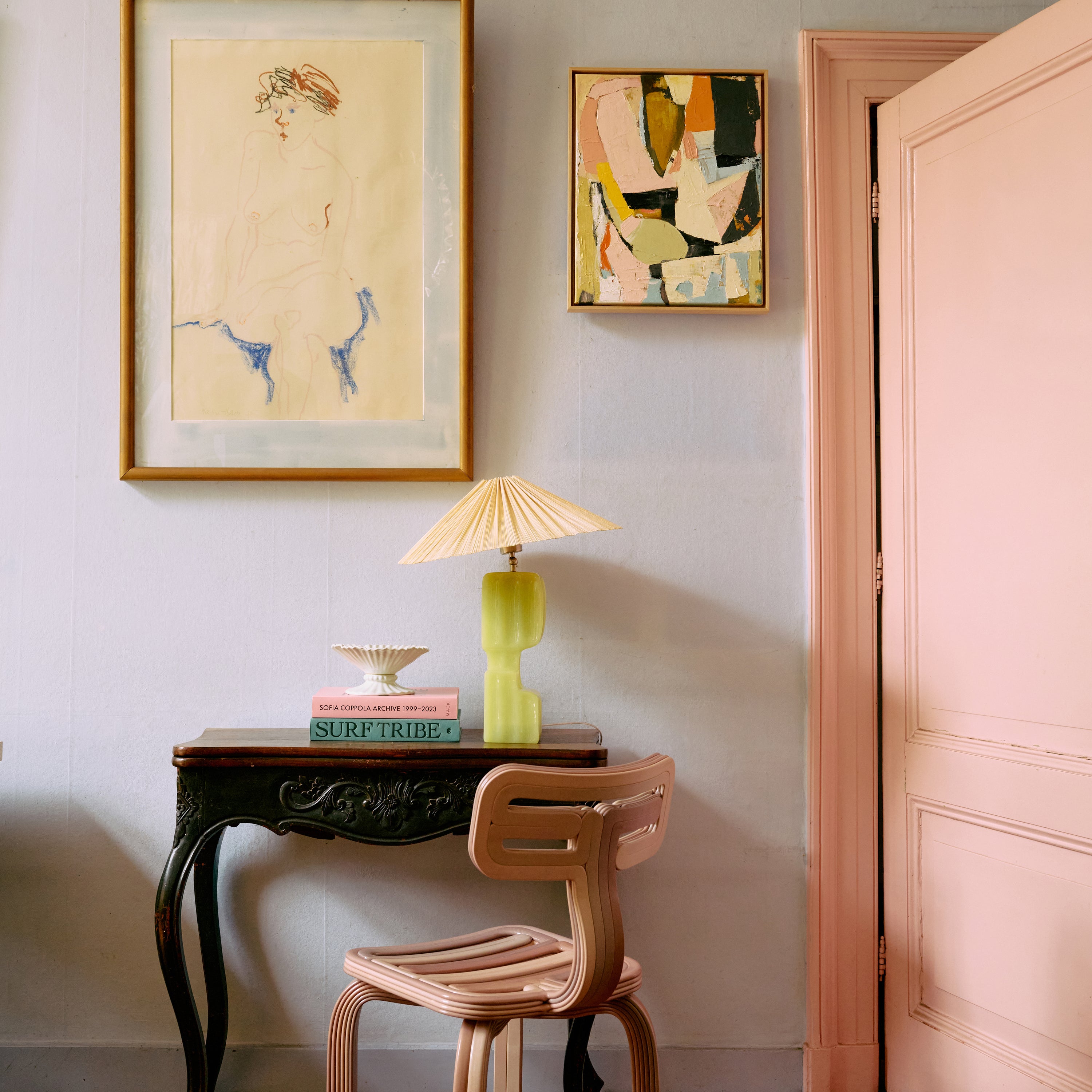 HKliving Plisse Lampenkap - Ivory