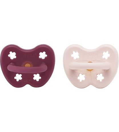 Hevea Schnuller - 3-36 Mt. - 2er-Pack - Naturgummi - Powder Pink