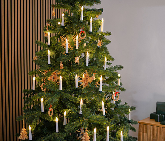 30 LED-Weihnachtsbaumkerzen