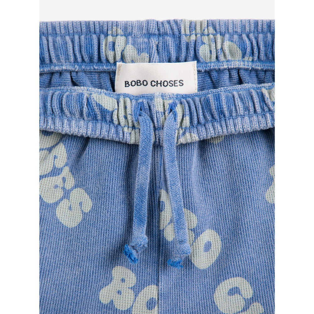 Køb Bobo Choses Blue Wavy All Over Waffle Bermuda Shorts