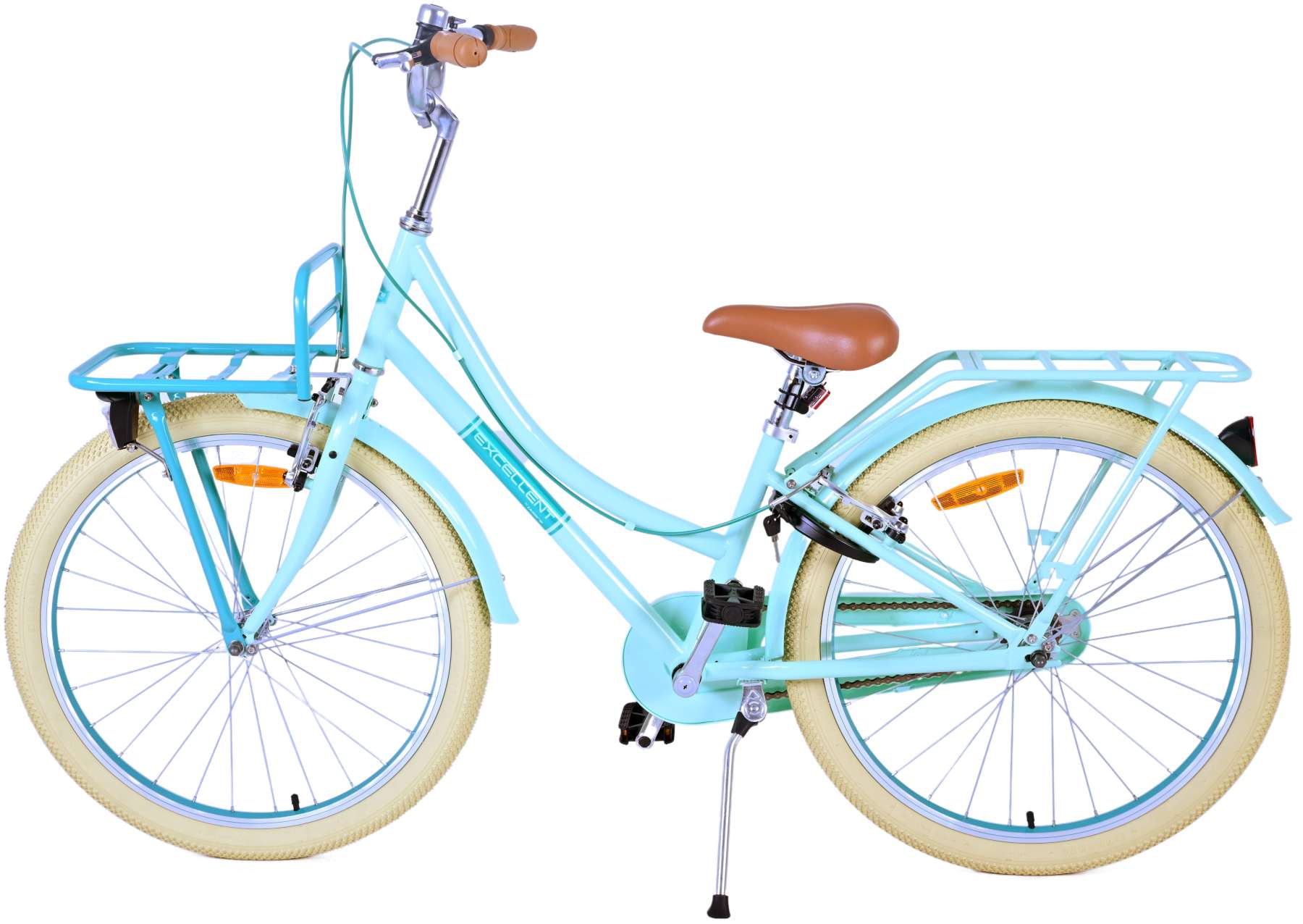 TPFSports Excellent Kinderfahrrad - Mädchen - 24 Zoll - Rücktritt + Handbremse - Grün