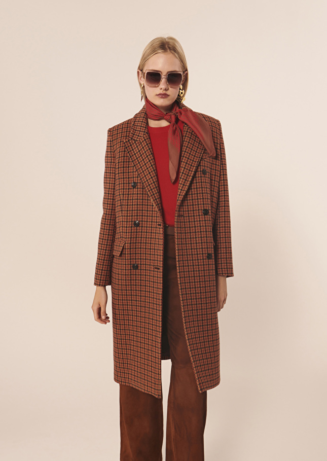 Manteau Marcusmarron imprimé pied de poule