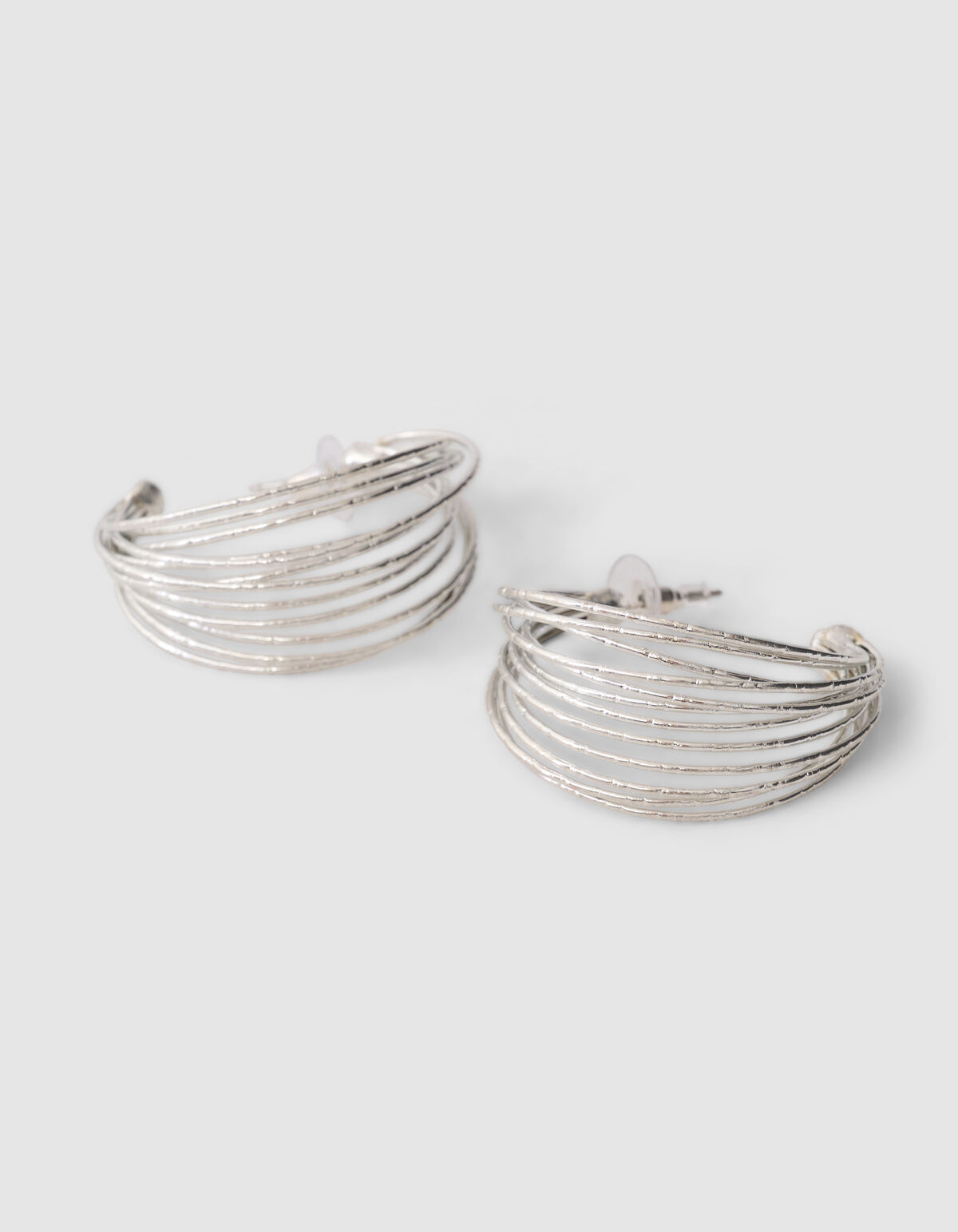 Multi Hoop Oorbellen Zilver