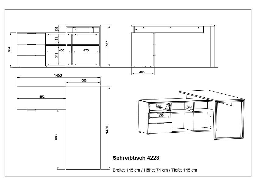 Schreibtisch ANCONA