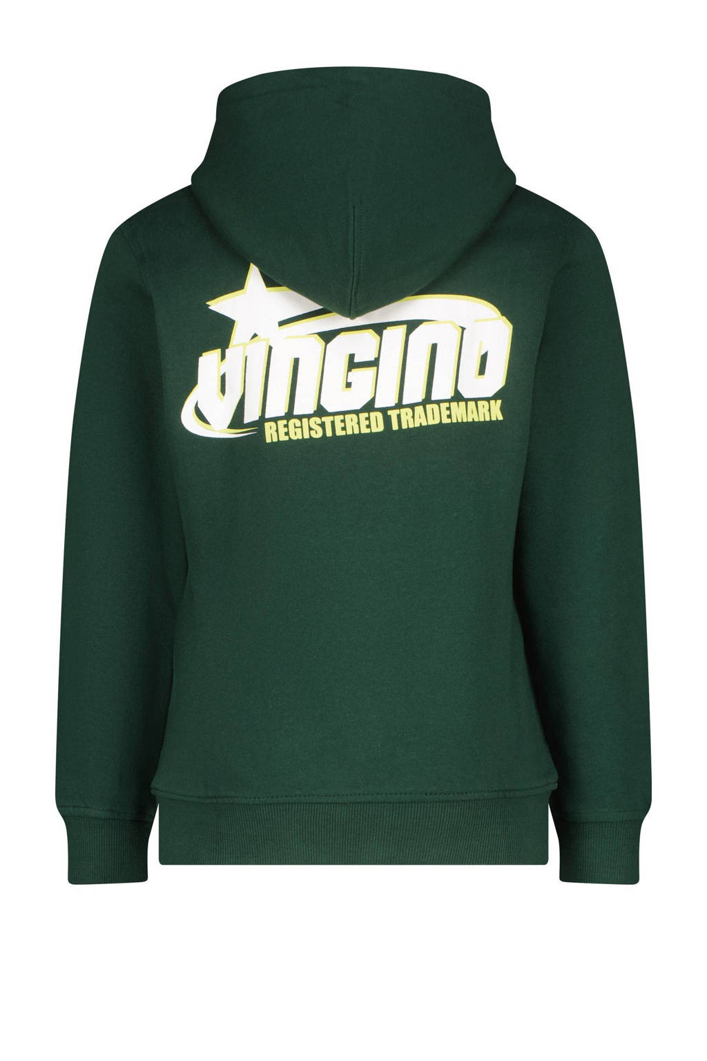 Vingino hoodie Nar met backprint donkergroen