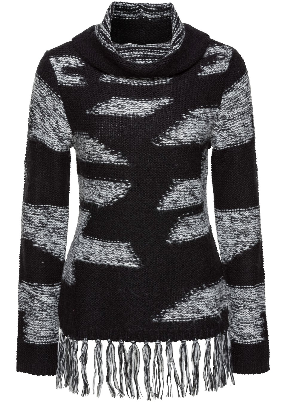 Pull en maille avec franges