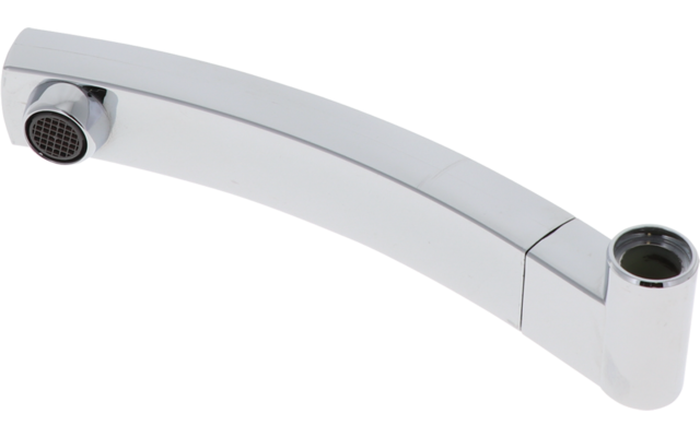 Comet Duschauslauf mit Rohrknie Serie Capri Kompakt 16 cm chrom