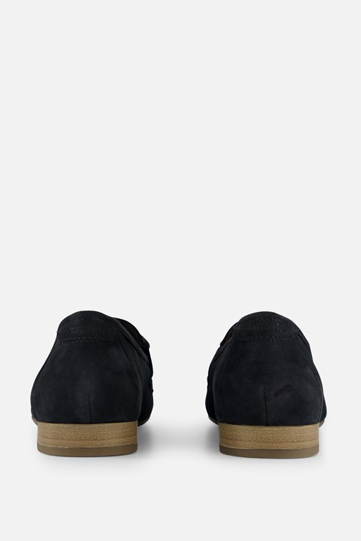 Tamaris Comfort Instappers blauw Leer