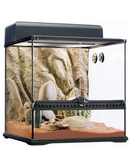 Exo Terra Habitat Kit Desert Medium - Terraria - 45x45x45 cm Zwart