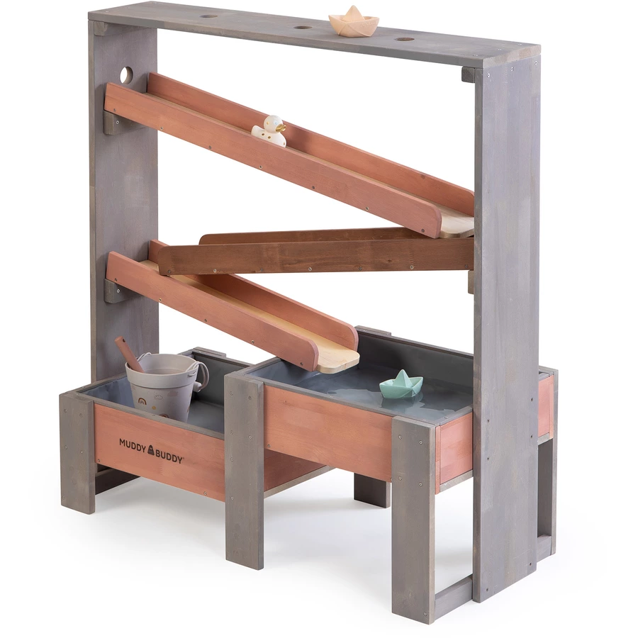 MUDDY BUDDY® Wasserbahn Aqua Tower, warmgrau-puderrosa