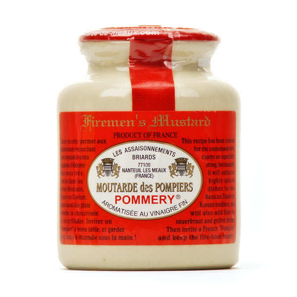 Moutarde des Pompiers (très forte) au vinaigre Pommery
