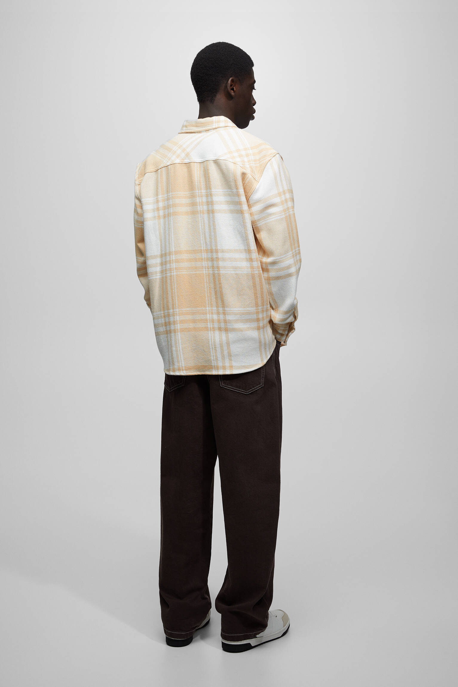 CAMISA DE FLANELA XADREZ - LARANJA