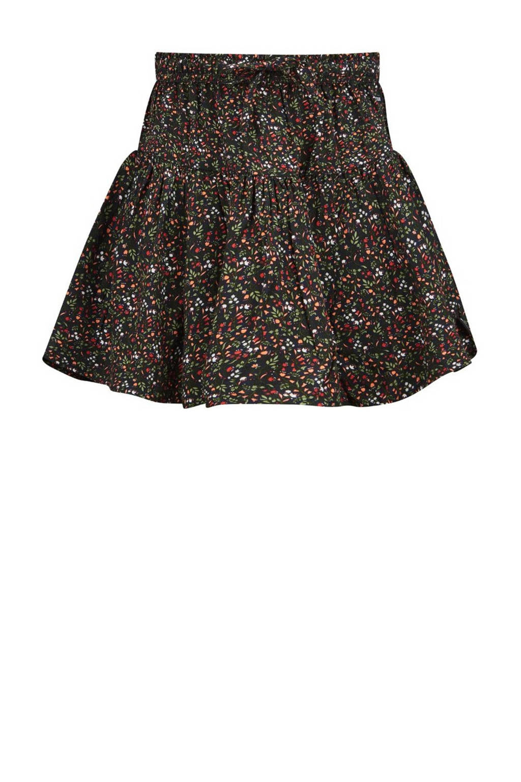 Retour Jeans gebloemde rok Poissy zwart/multicolor