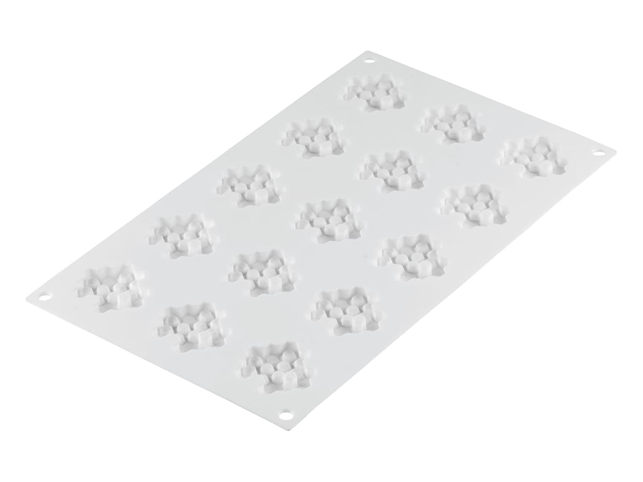 Moule silicone nid d'abeille - 15 empreintes - 30 x 17,5 cm - Silikomart