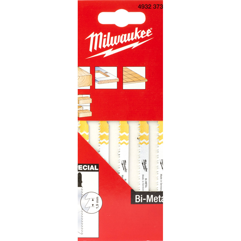 Milwaukee decoupeerzaagblad hout laminaat Bi-metaal neerwaartse tand   60 x 1,9 mm