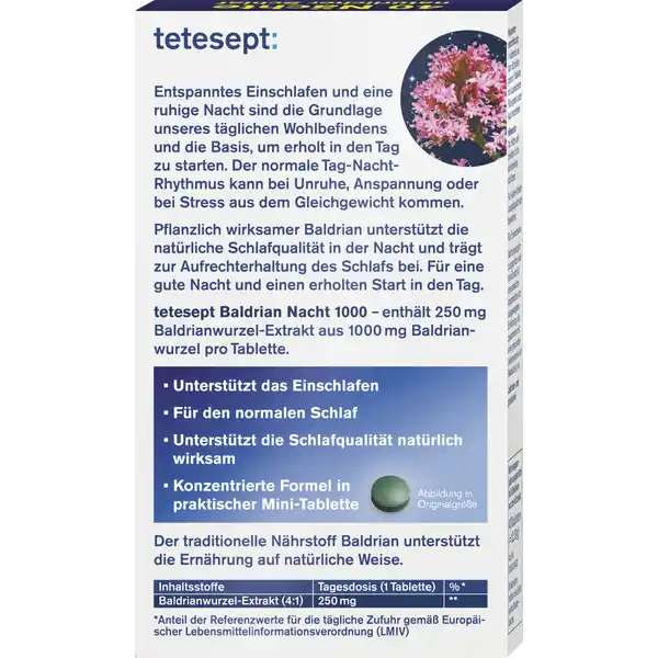 Baldrian Nacht 1000 Mini-Tabletten