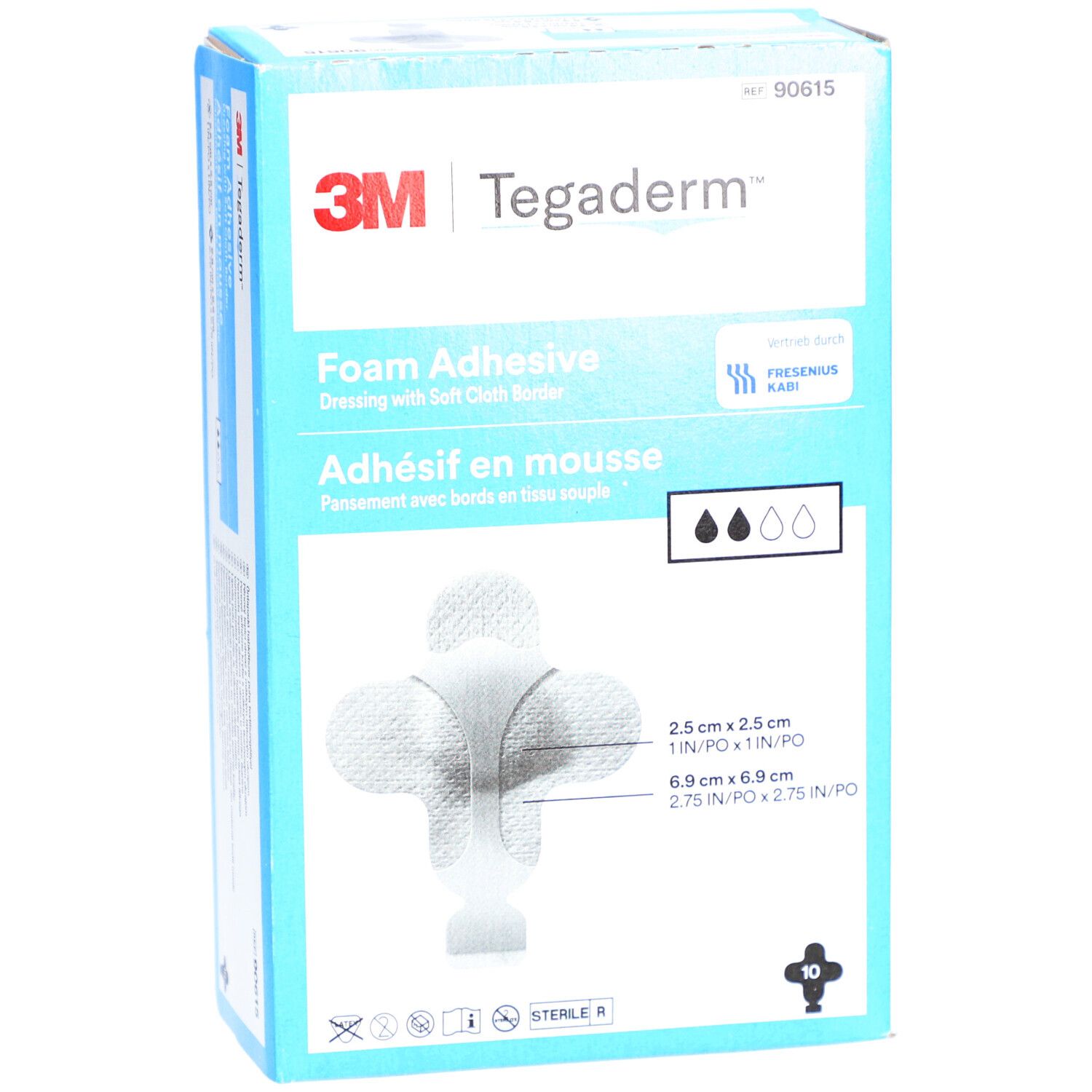Tegaderm Foam Adhesive 6,9 x 6,9 cm