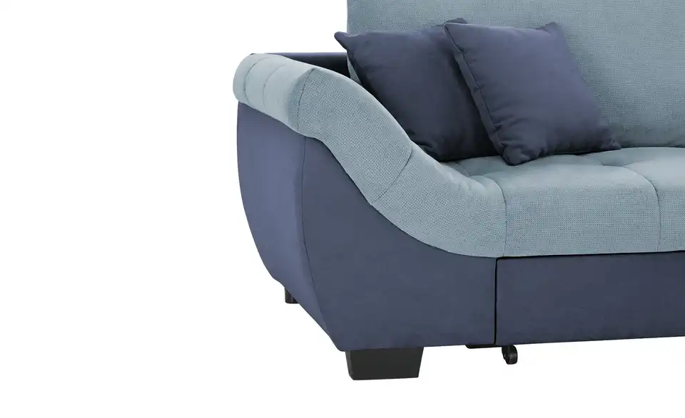 Ecksofa Krissy Taubengrau, Marineblau rechts
