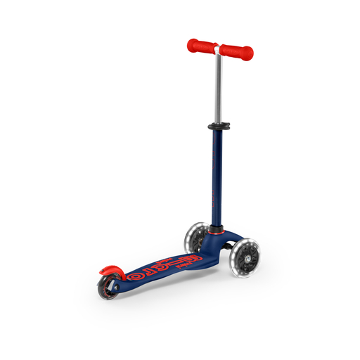 Patinete Mini Micro Deluxe Led Azul/rojo