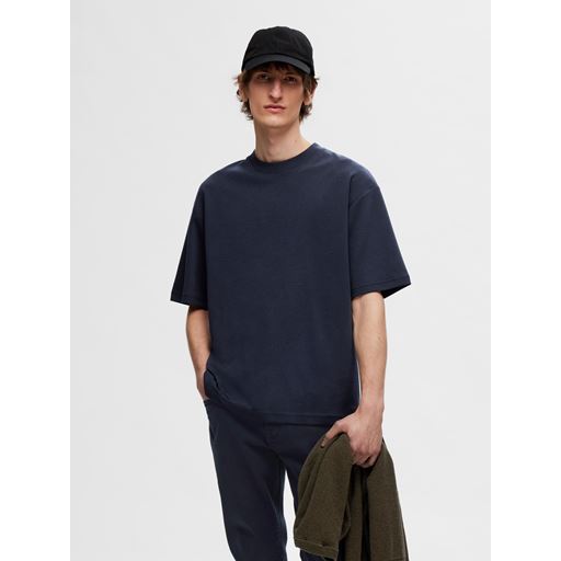 Selected Homme Oscar Loose T-shirt, Sky Captain, XL