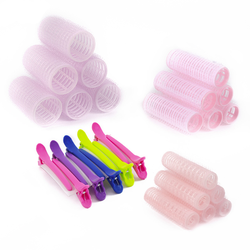 (28-tlg. Set) Ø15-35mm Locken Wickler Haar Styling ohne Hitze selbsthaftende Wickler in 3 Grössen   Haarspangen - Div. Farben