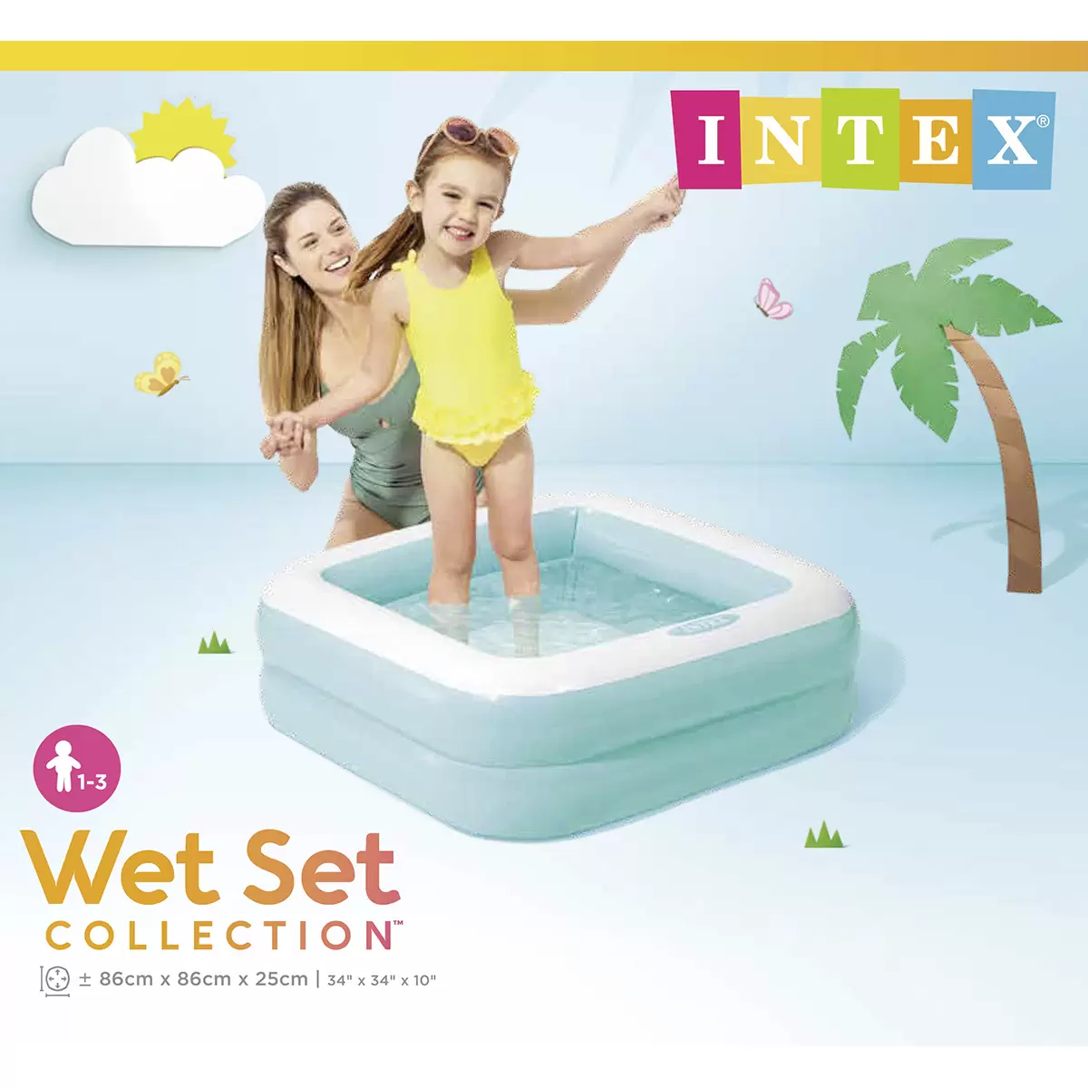 Pool Intex blau,pink