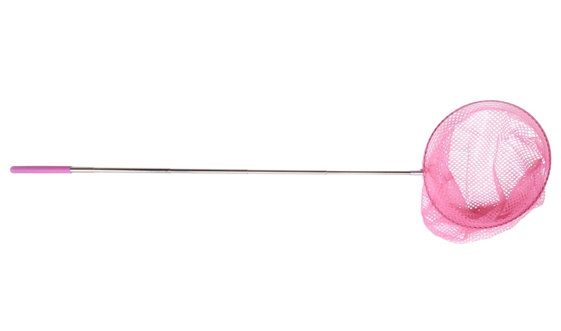 Fiskenet Pink teleskopisk 37-86 cm