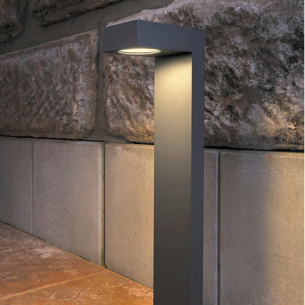 Vierkante padverlichting Quadrasyl, GX53, antraciet