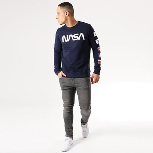 Sweat Crewneck Flags Bleu Marine