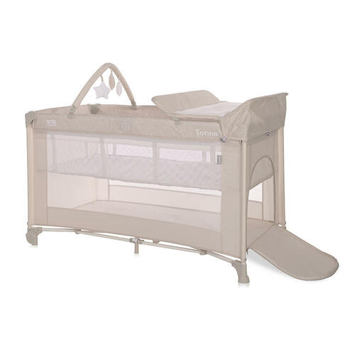 Lit parapluie TORINO 2 hauteurs Beige + accessoires - LORELLI