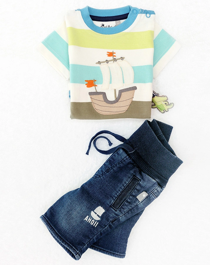 Shorts SCHIFF AHOI in dark blue denim