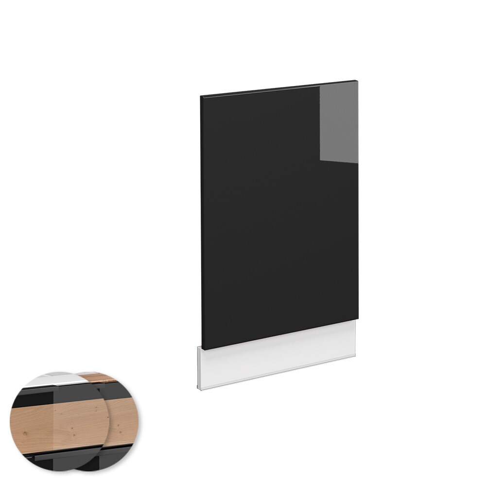 Vicco Geschirrspülerblende Geschirrspülfront Küchenmöbel Fame-Line Weiß Schwarz 45 cm modern Hochglanz