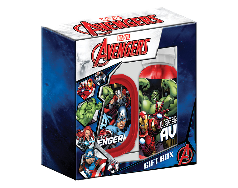 CONJUNTO DE CANTIL AVENGERS 400ML   MERENDEIRA 22X20X8CM