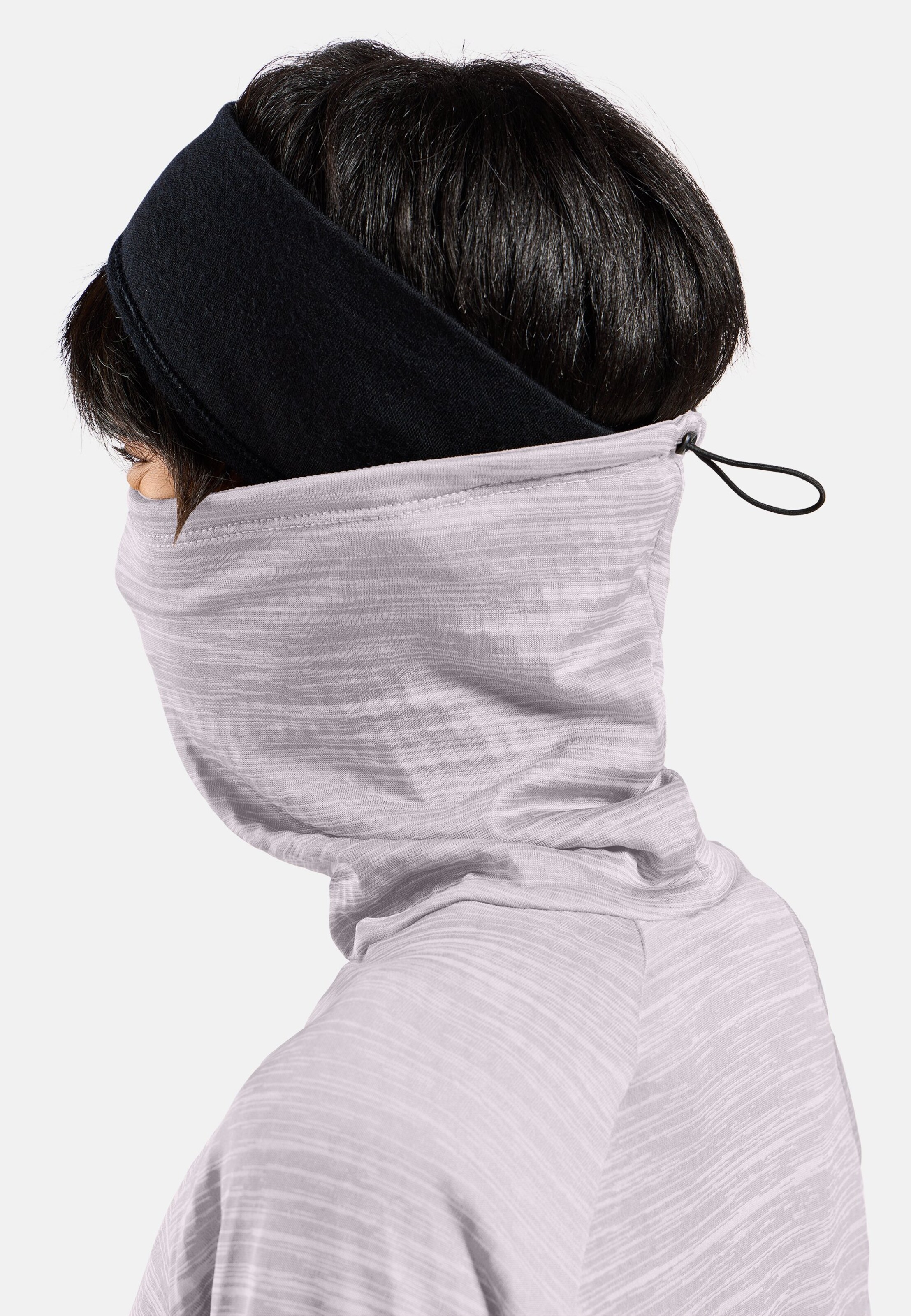 Run Easy Warm Mid Layer in misty lilac melange