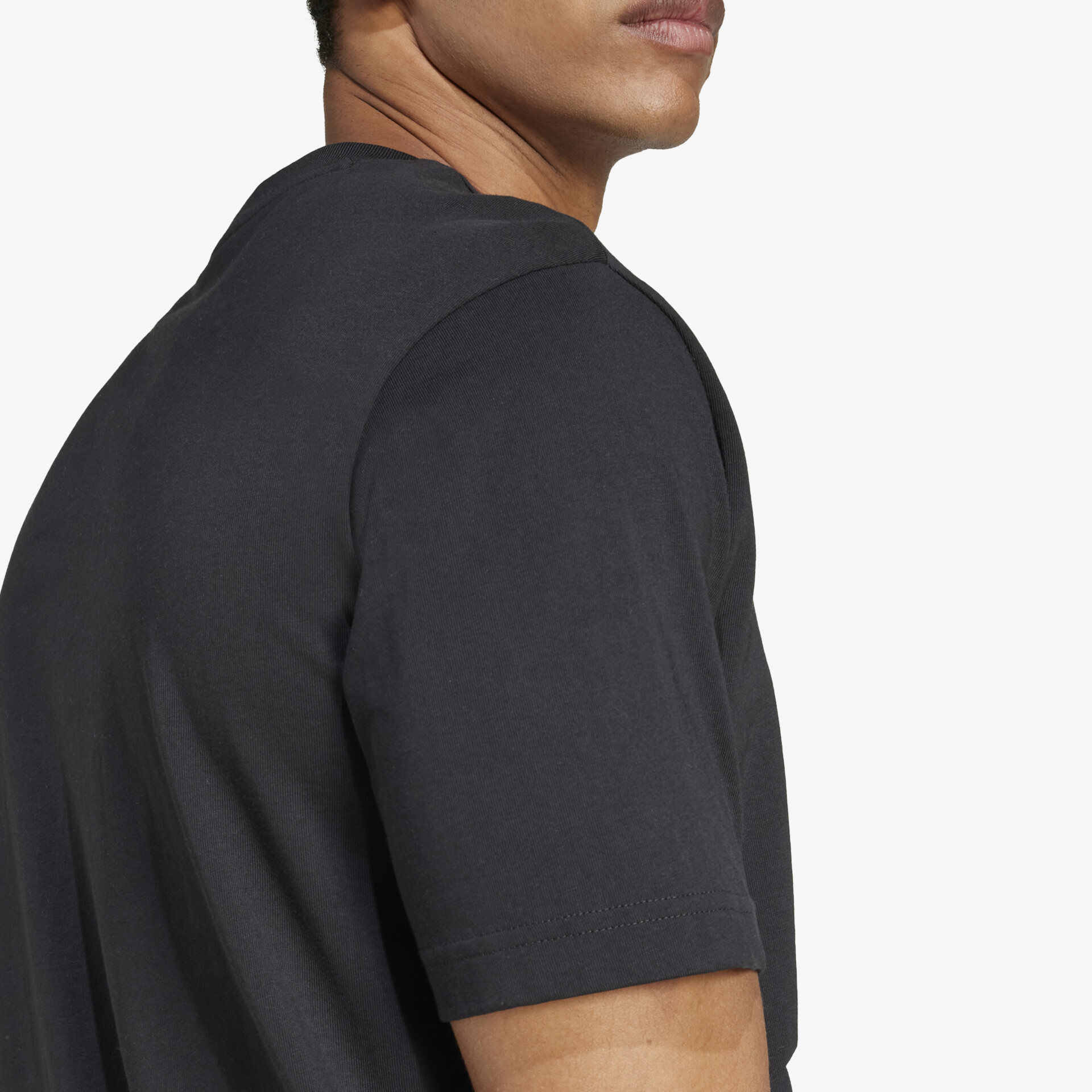 adidas Essentials Big Logo Herren T-Shirt schwarz