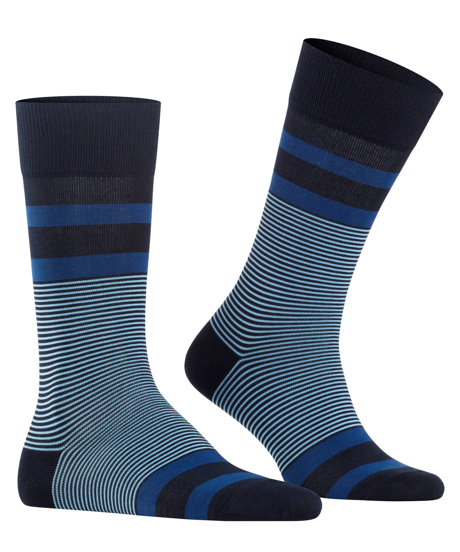 Burlington| Herren Socken Black Stripe