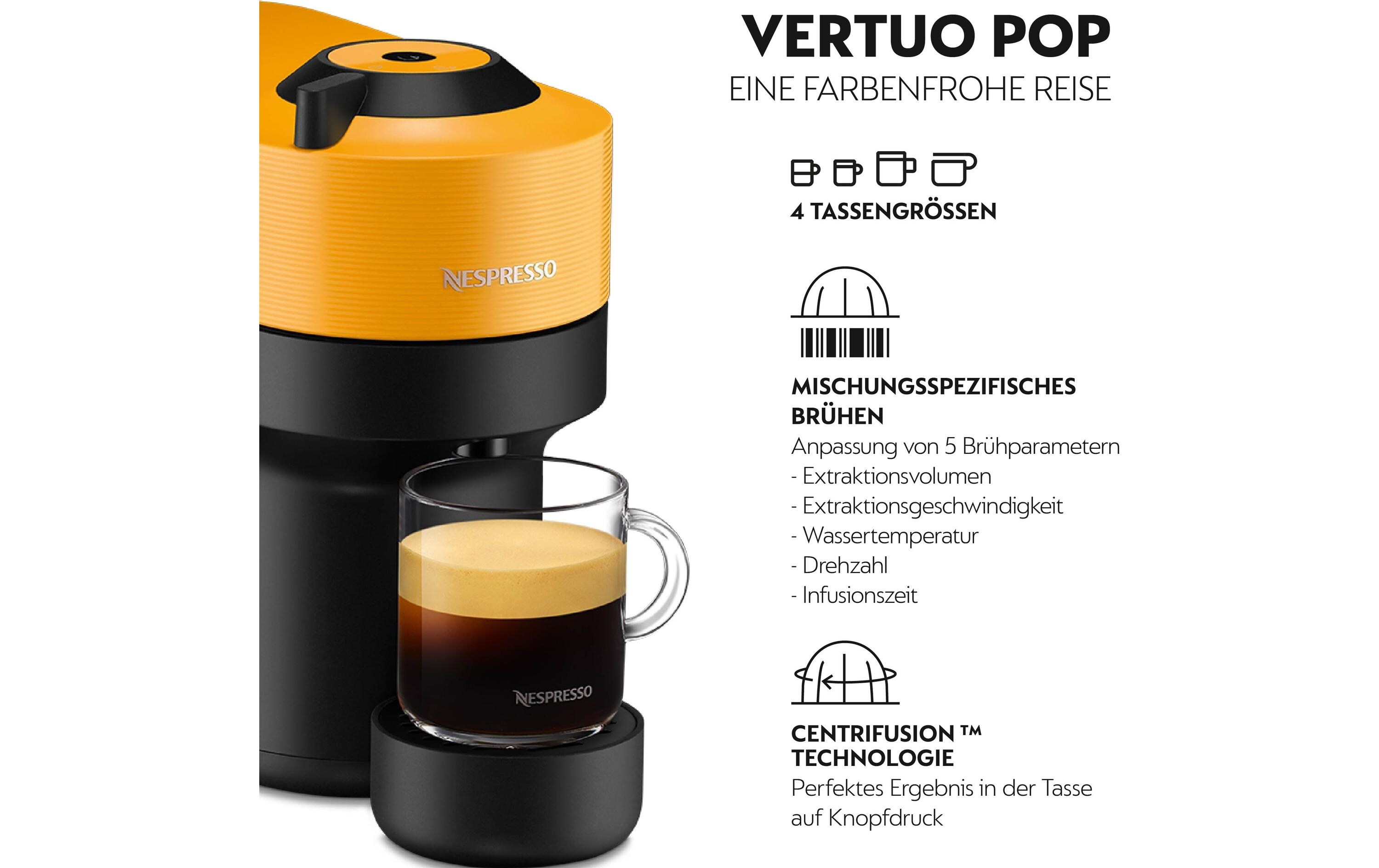 Kaffeemaschine Nespresso Vertuo Pop ENV90.Y Mango YellowKaffeemaschine