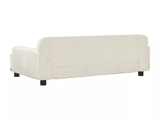 Canapé pour enfants crème 90x53x30 cm velours