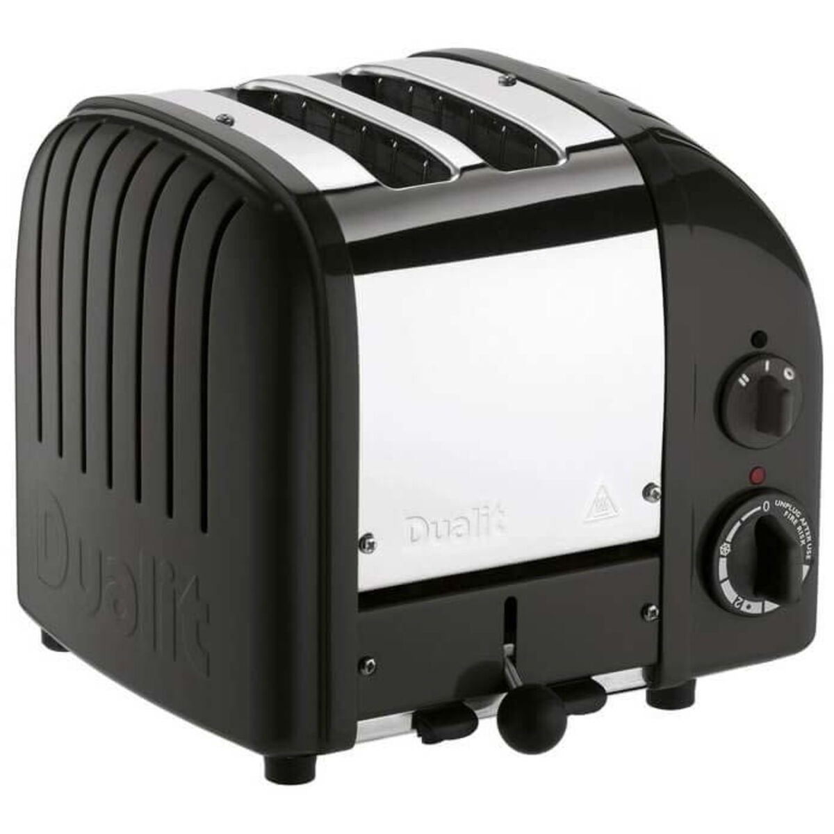 Brødrister Classic 2 Skiver Svart Blank