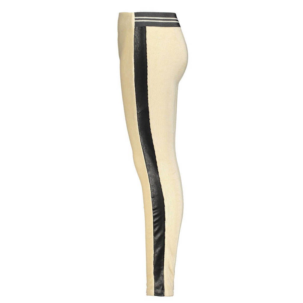 Like Flo gestreepte legging offwhite