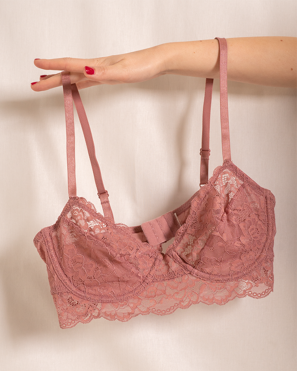 Demi Unpadded bh - Roze