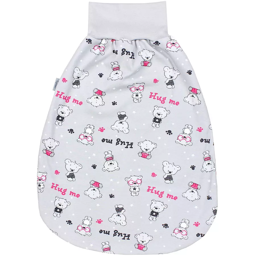 TupTam Baby Strampelsack mit breitem Bund Unwattiert graurosa
