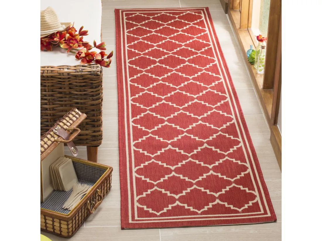 Tapis Red & Beige 69 X 244 cm - Oriah