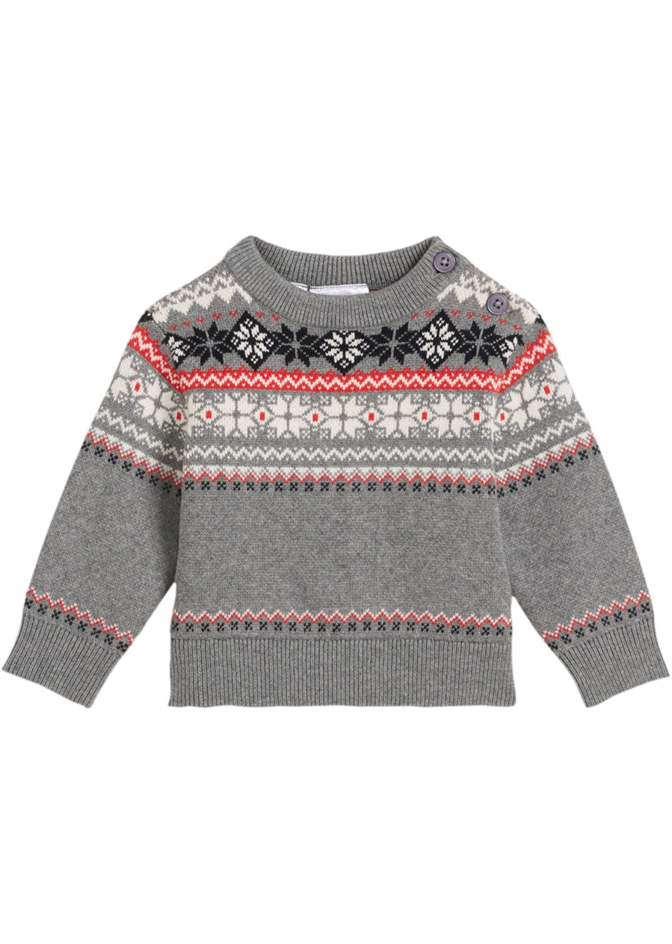 Pull en maille bébé à motif norvégien