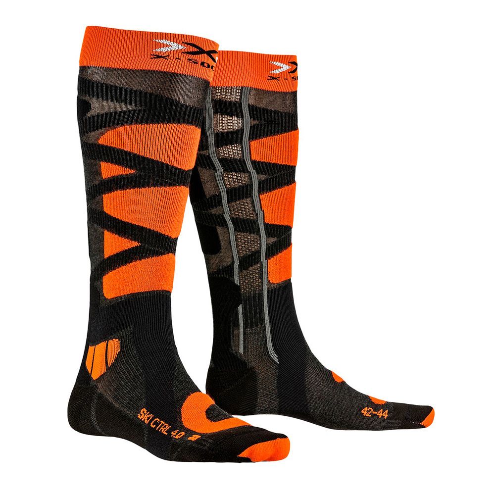 X-Socks SKI CONTROL 4.0 - Chaussettes anthracite/or