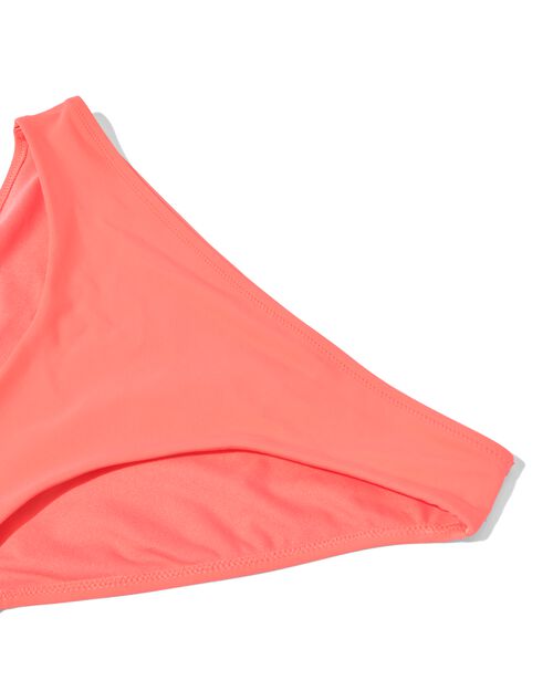bas de bikini femme taille mi-haute corail