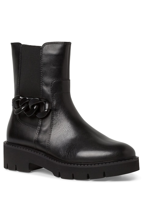 Leder-Chelseaboots, Tamaris Comfort, Zierschnalle, Weite H