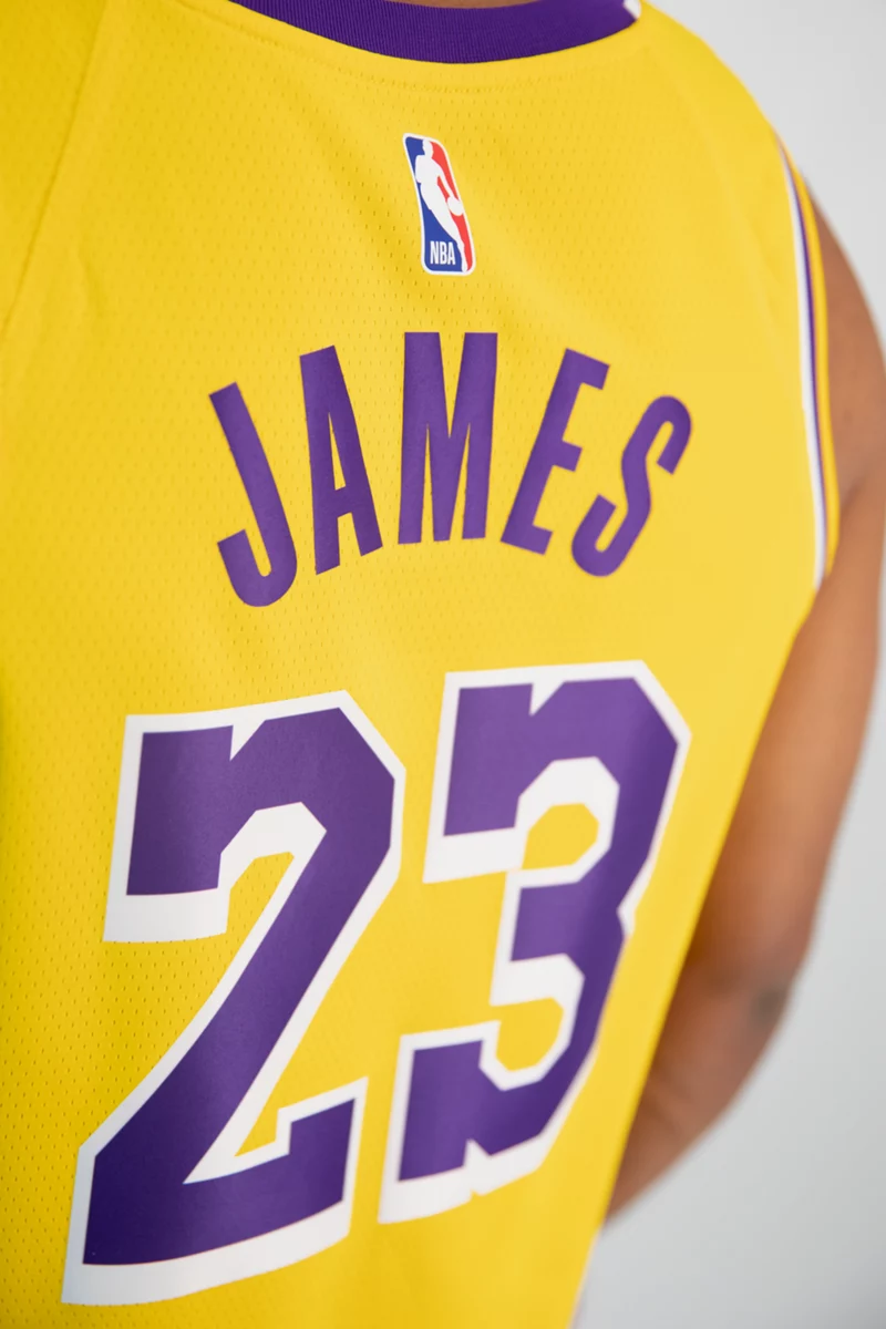 Nike Los Angeles Lakers Icon Edition LeBron James Herren Basketballtrikot